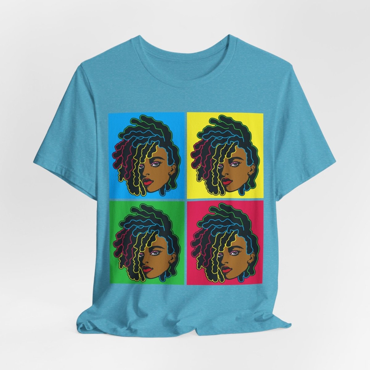 Colorful Locs Shirt - Afrocentric Art by The Trini Gee