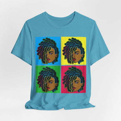 Colorful Locs Shirt - Afrocentric Art by The Trini Gee