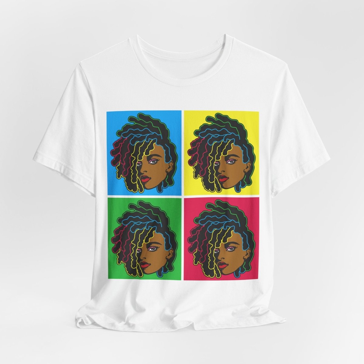 Colorful Locs Shirt - Afrocentric Art by The Trini Gee