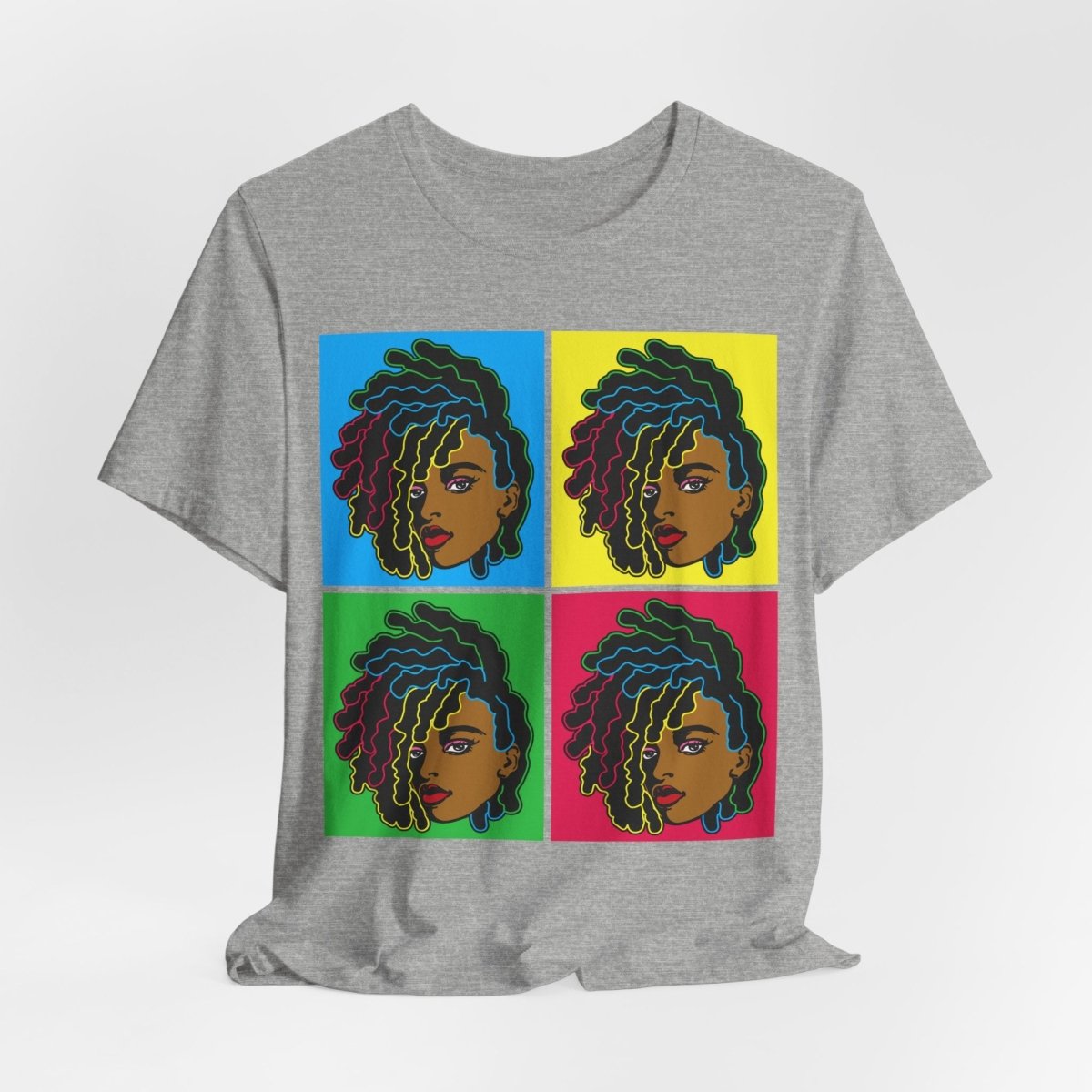 Colorful Locs Shirt - Afrocentric Art by The Trini Gee