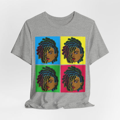 Colorful Locs Shirt - Afrocentric Art by The Trini Gee