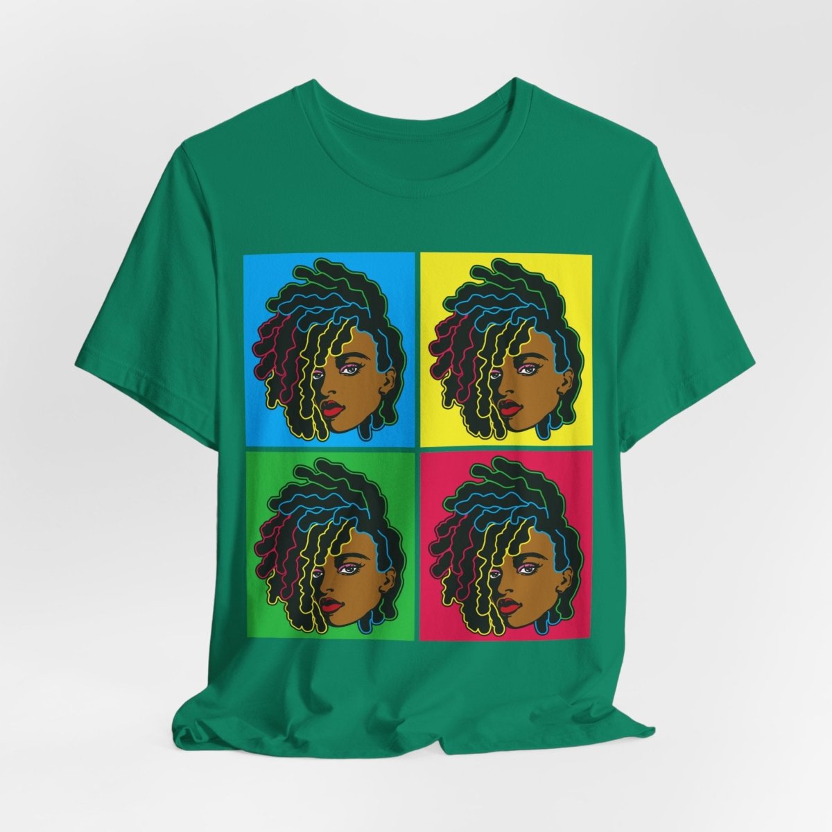 Colorful Locs Shirt - Afrocentric Art by The Trini Gee
