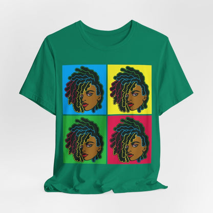 Colorful Locs Shirt - Afrocentric Art by The Trini Gee