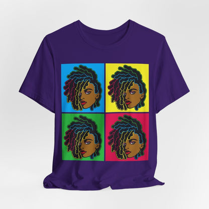 Colorful Locs Shirt - Afrocentric Art by The Trini Gee