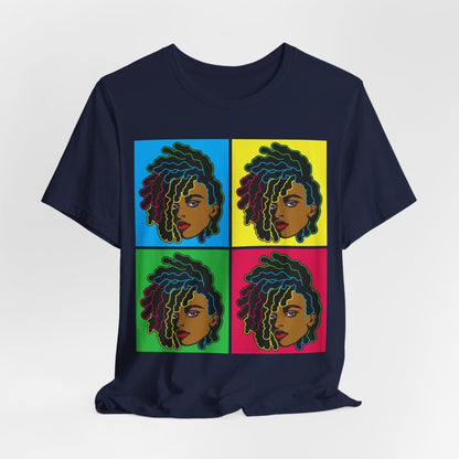 Colorful Locs Shirt - Afrocentric Art by The Trini Gee