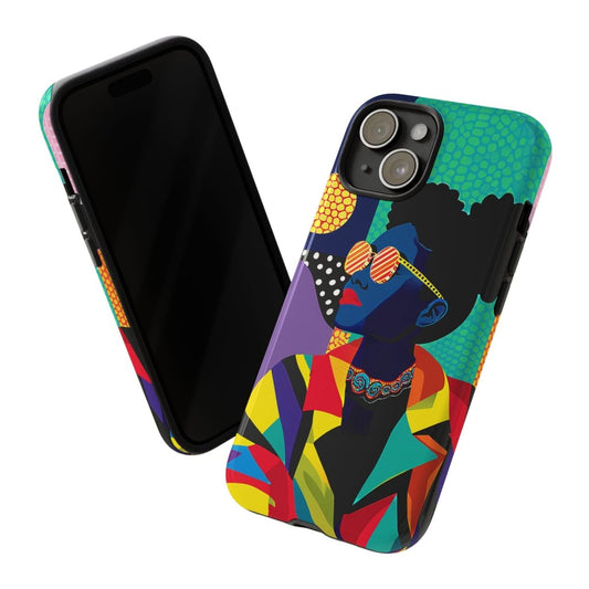 Colorful Woman Phone Case - Afrocentric Art by The Trini Gee