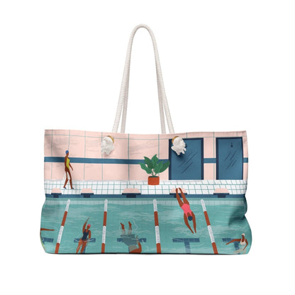 Community Pool Weekender Bag - Afrocentric Art by The Trini Gee