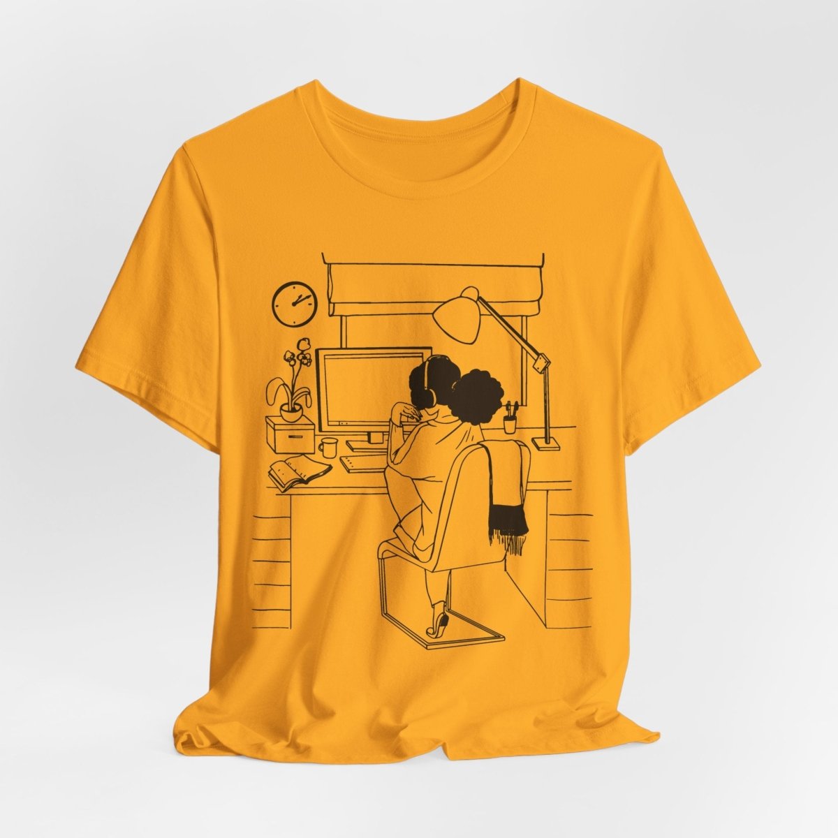 Computer Girl Shirt - Afrocentric Art by The Trini Gee