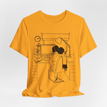 Computer Girl Shirt - Afrocentric Art by The Trini Gee