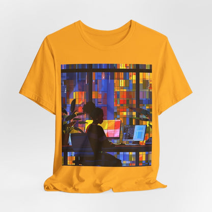 Computer Girl Shirt - Afrocentric Art by The Trini Gee