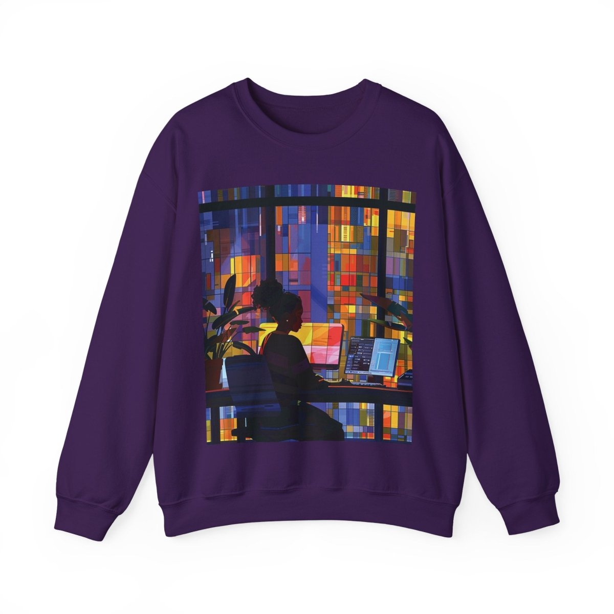 Computer Girl Shirt - Afrocentric Art by The Trini Gee