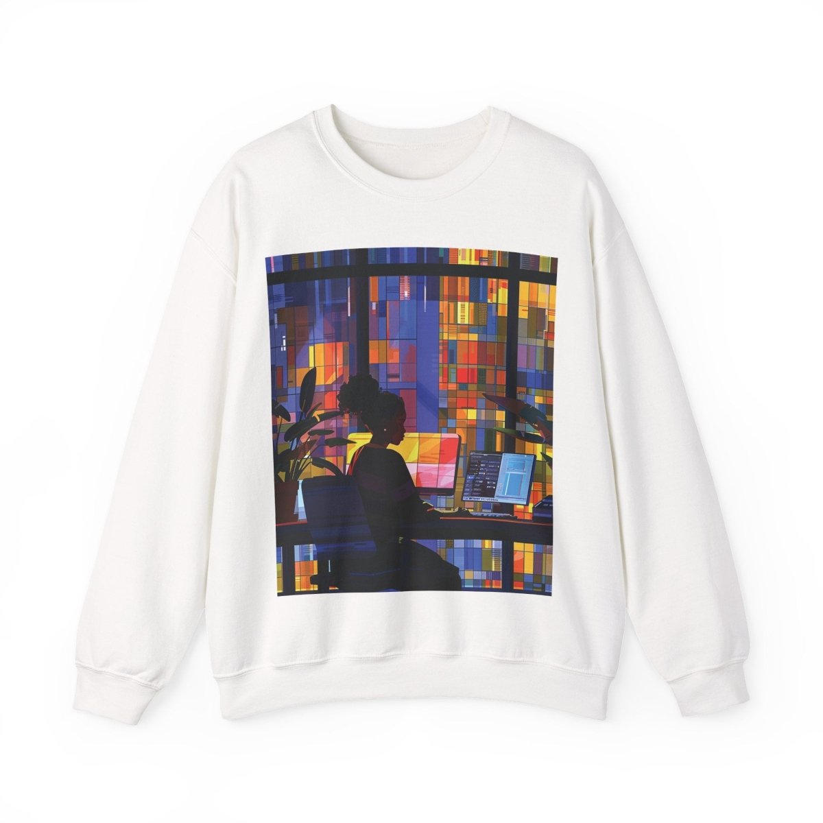 Computer Girl Shirt - Afrocentric Art by The Trini Gee