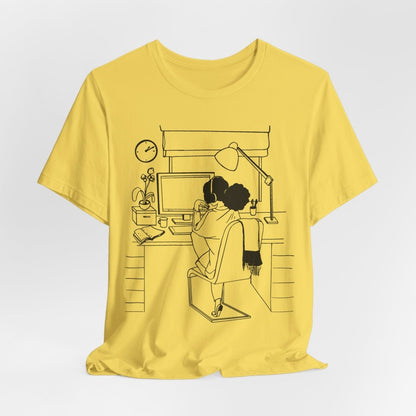 Computer Girl Shirt - Afrocentric Art by The Trini Gee