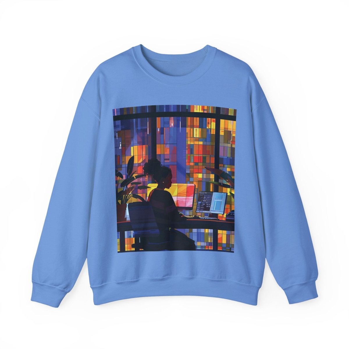 Computer Girl Shirt - Afrocentric Art by The Trini Gee