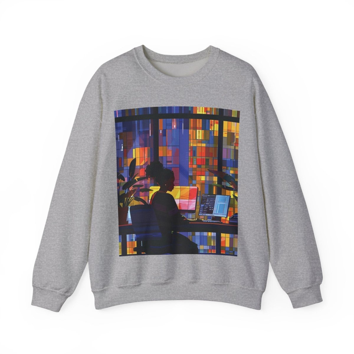 Computer Girl Shirt - Afrocentric Art by The Trini Gee