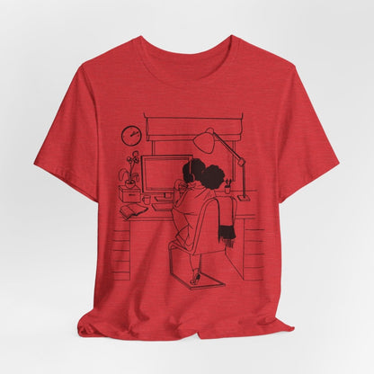 Computer Girl Shirt - Afrocentric Art by The Trini Gee