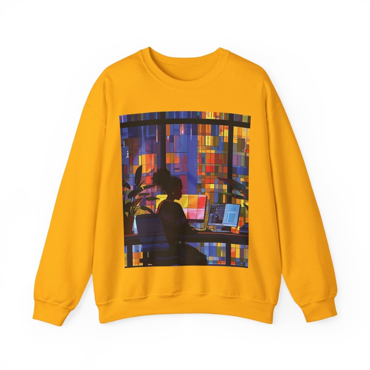 Computer Girl Shirt - Afrocentric Art by The Trini Gee