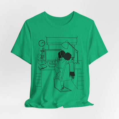 Computer Girl Shirt - Afrocentric Art by The Trini Gee