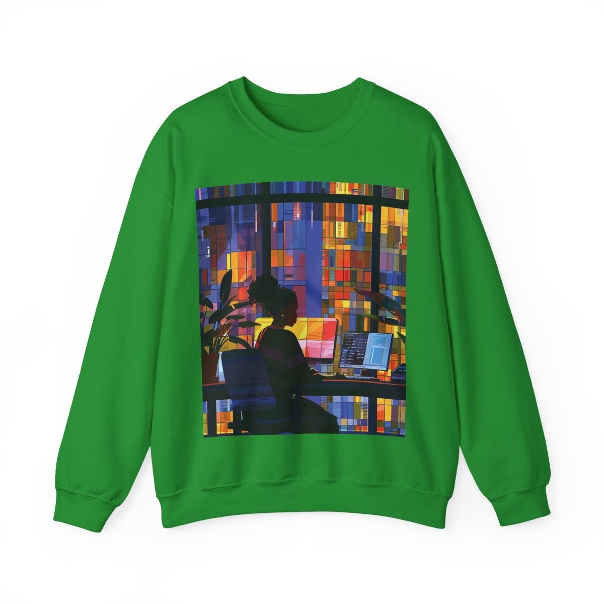 Computer Girl Shirt - Afrocentric Art by The Trini Gee