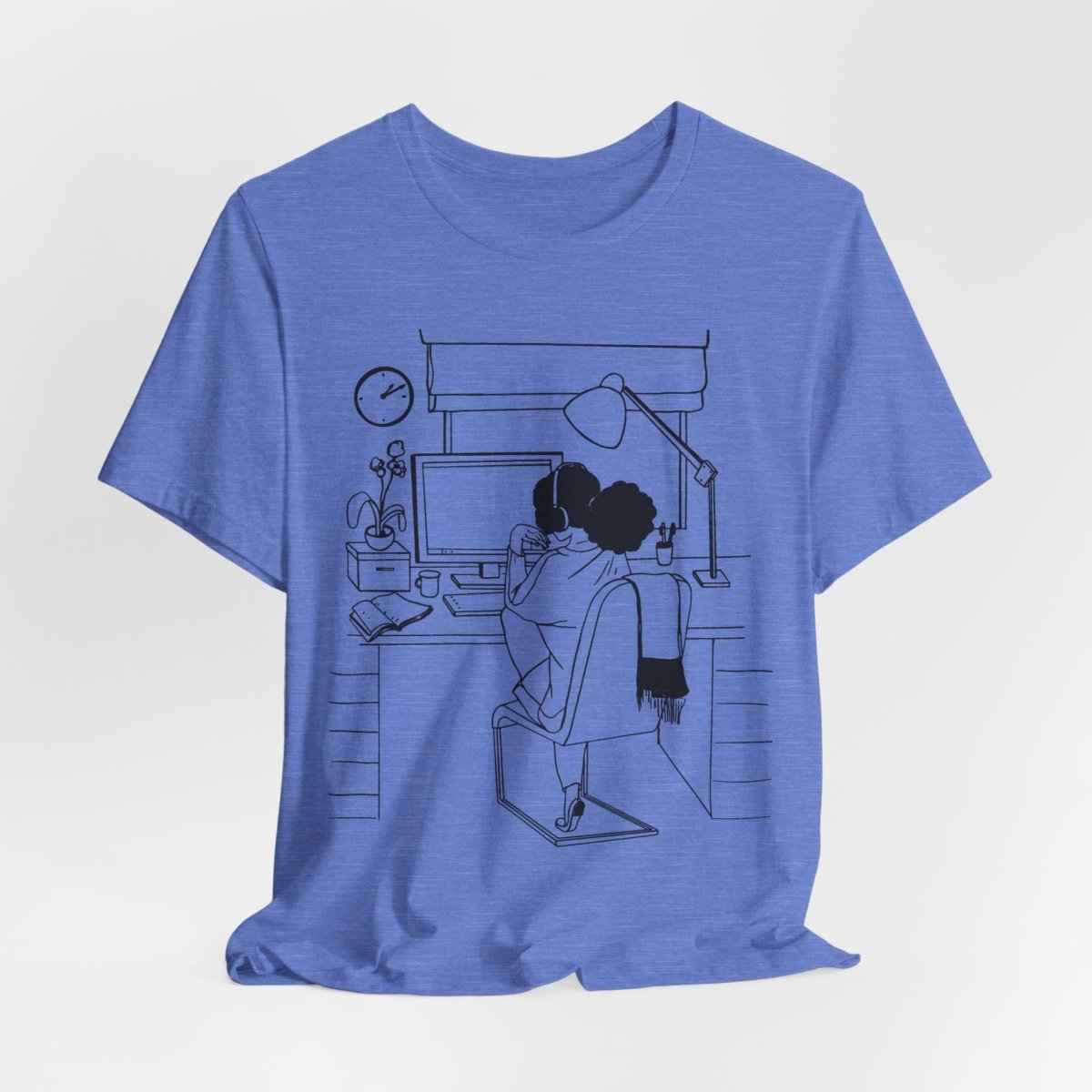 Computer Girl Shirt - Afrocentric Art by The Trini Gee