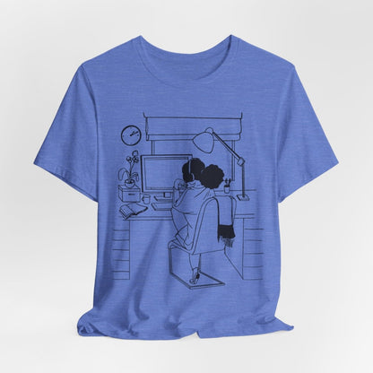 Computer Girl Shirt - Afrocentric Art by The Trini Gee