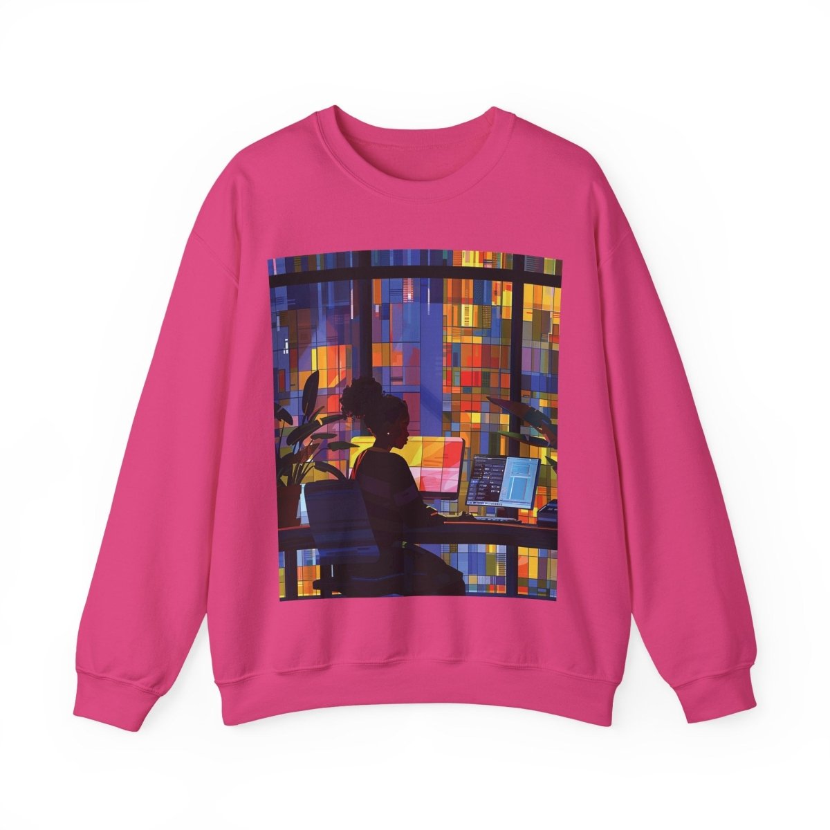 Computer Girl Shirt - Afrocentric Art by The Trini Gee