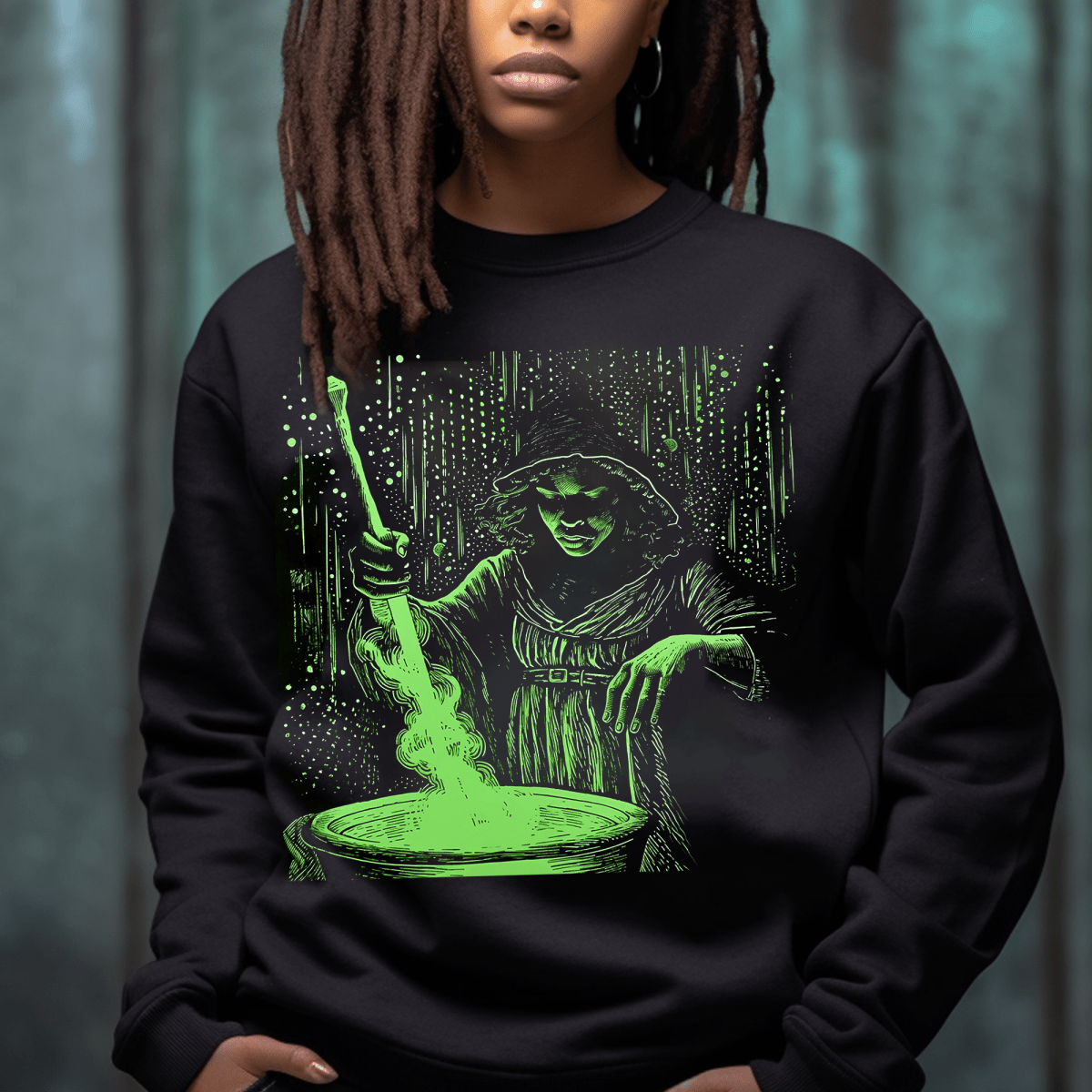 Conjure Woman weatshirt - Afrocentric Art by The Trini Gee