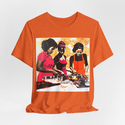 Cooking Women Shirt - Afrocentric Art by The Trini Gee
