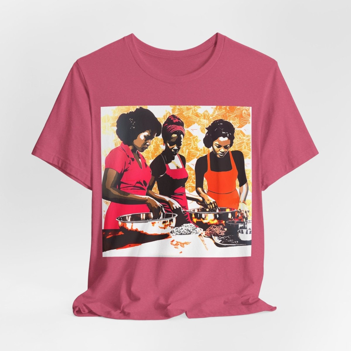 Cooking Women Shirt - Afrocentric Art by The Trini Gee