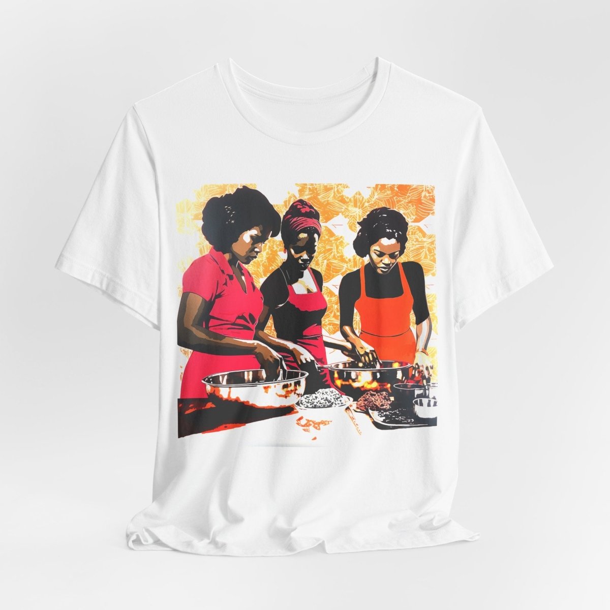Cooking Women Shirt - Afrocentric Art by The Trini Gee