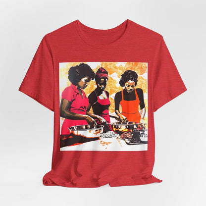 Cooking Women Shirt - Afrocentric Art by The Trini Gee
