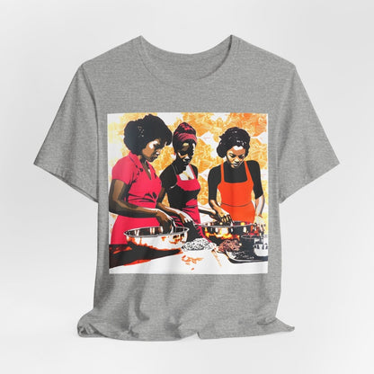 Cooking Women Shirt - Afrocentric Art by The Trini Gee