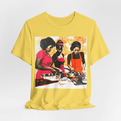 Cooking Women Shirt - Afrocentric Art by The Trini Gee