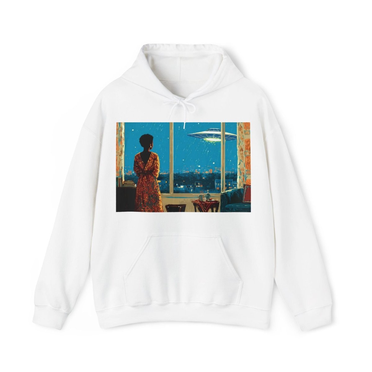 Cosmic Signal Hoodie - Afrocentric Art by The Trini Gee