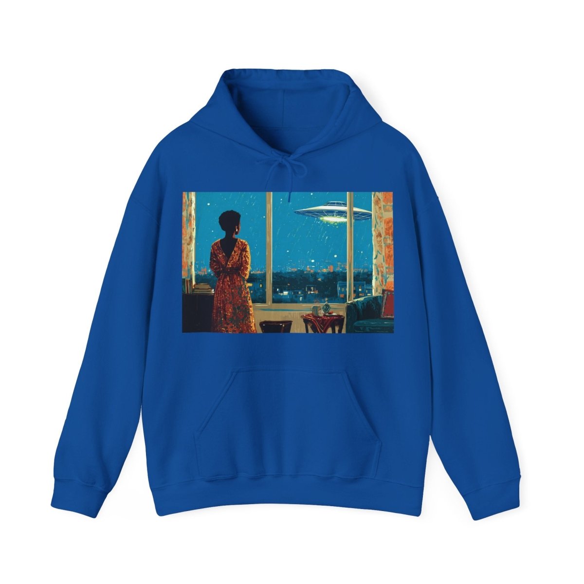 Cosmic Signal Hoodie - Afrocentric Art by The Trini Gee