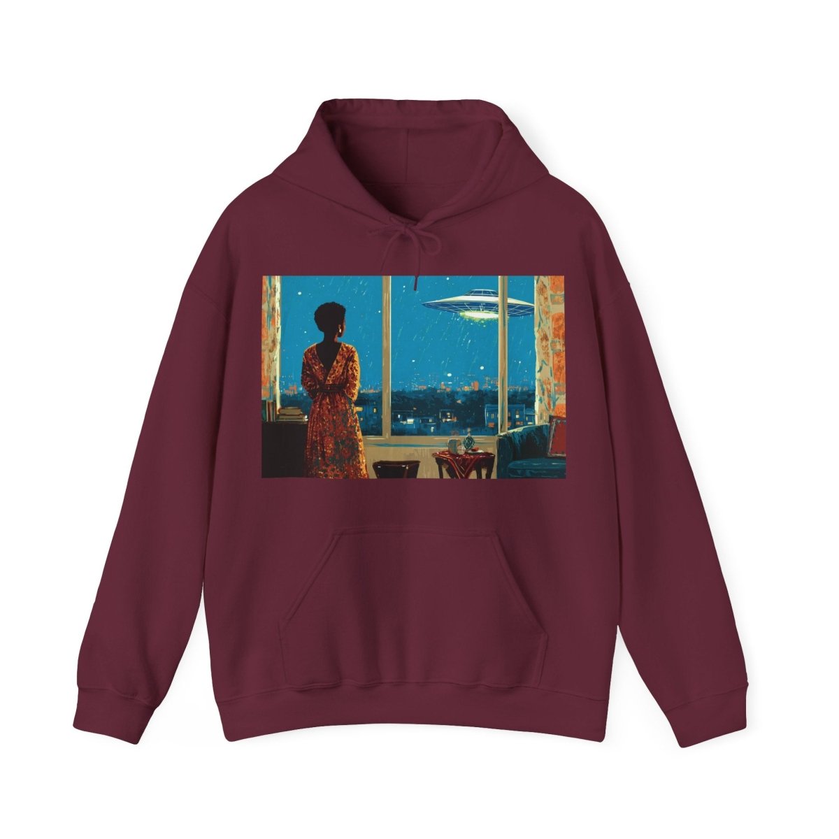 Cosmic Signal Hoodie - Afrocentric Art by The Trini Gee