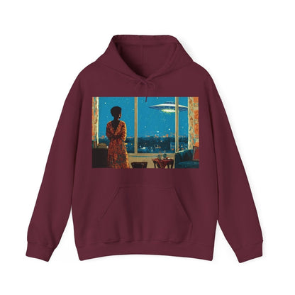 Cosmic Signal Hoodie - Afrocentric Art by The Trini Gee