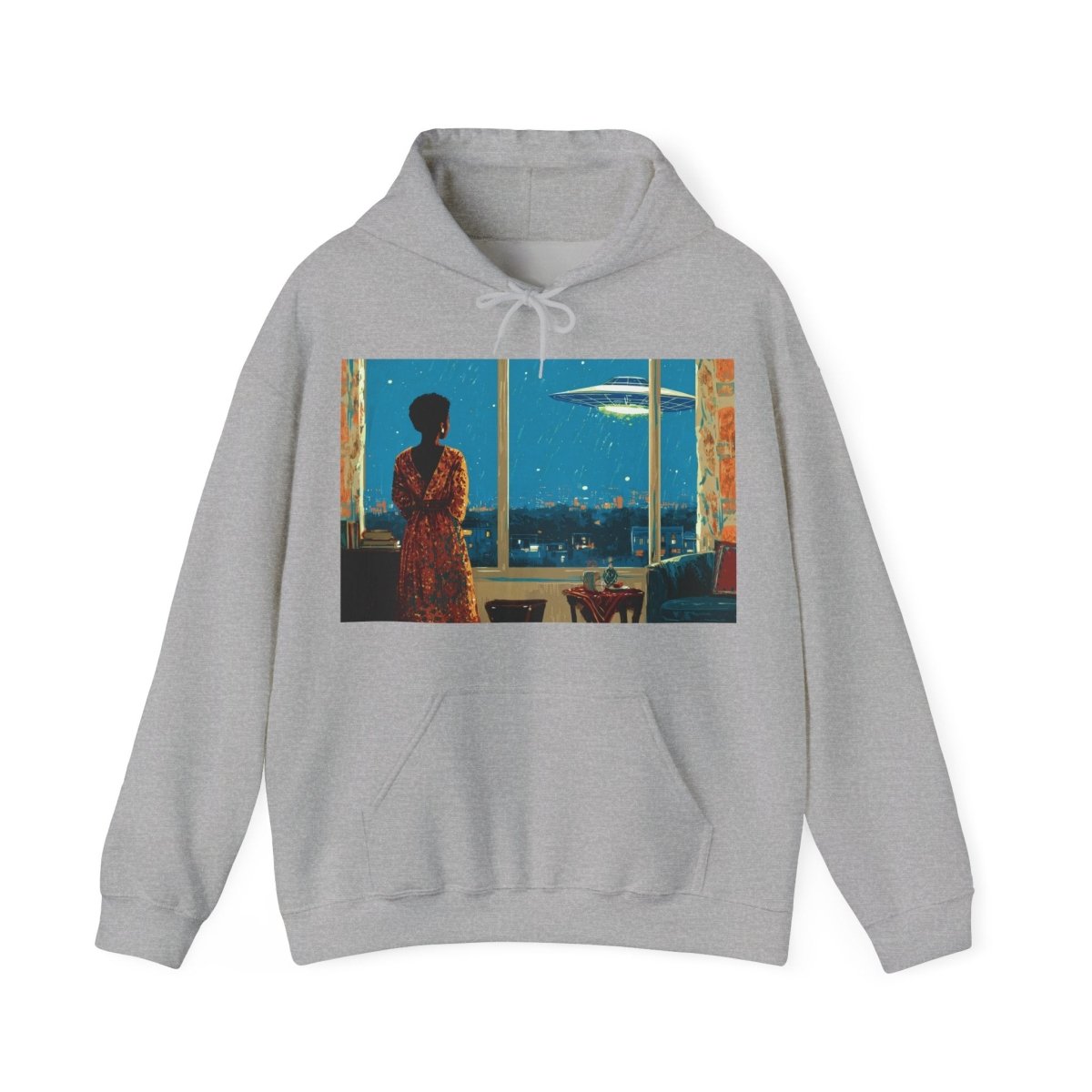 Cosmic Signal Hoodie - Afrocentric Art by The Trini Gee