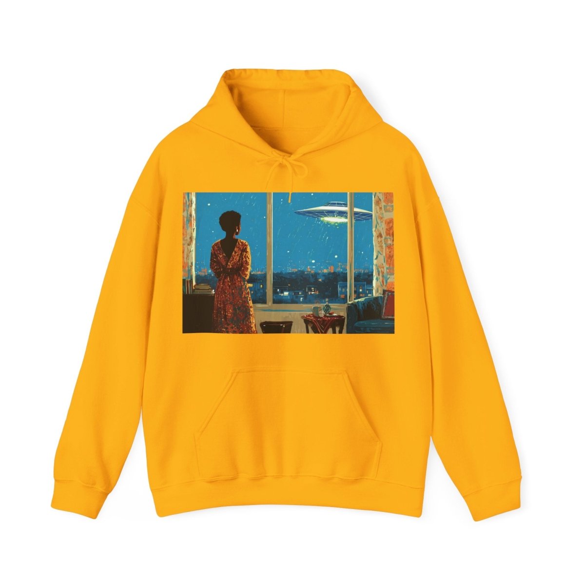 Cosmic Signal Hoodie - Afrocentric Art by The Trini Gee
