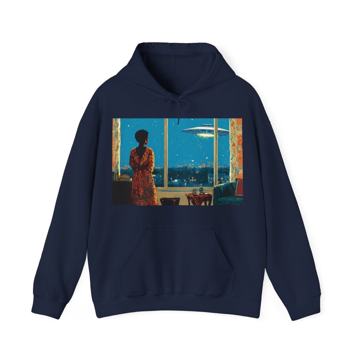 Cosmic Signal Hoodie - Afrocentric Art by The Trini Gee