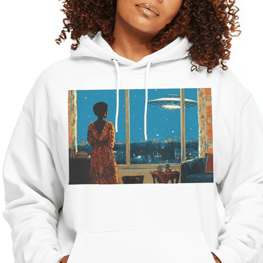 Cosmic Signal Hoodie - Afrocentric Art by The Trini Gee