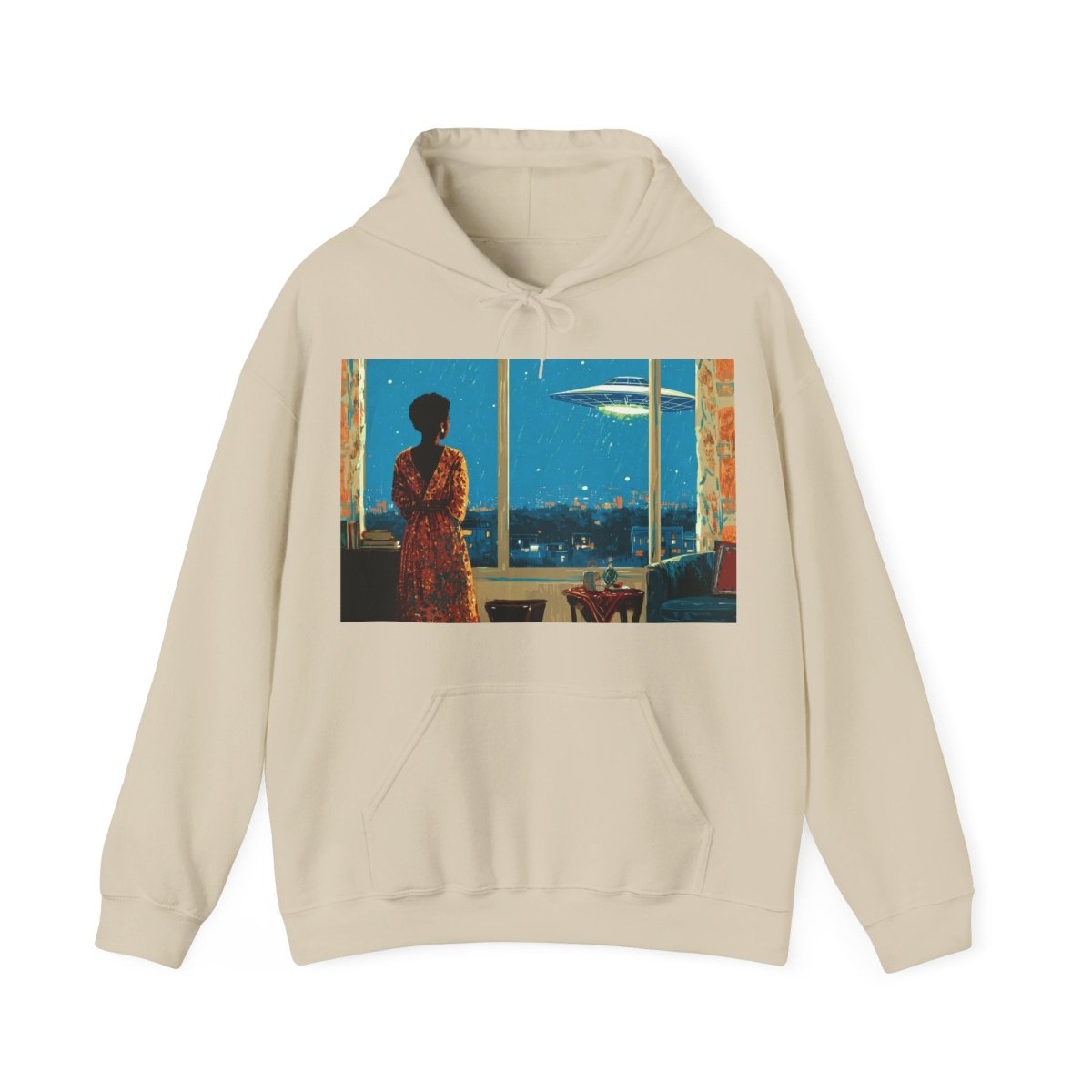Cosmic Signal Hoodie - Afrocentric Art by The Trini Gee