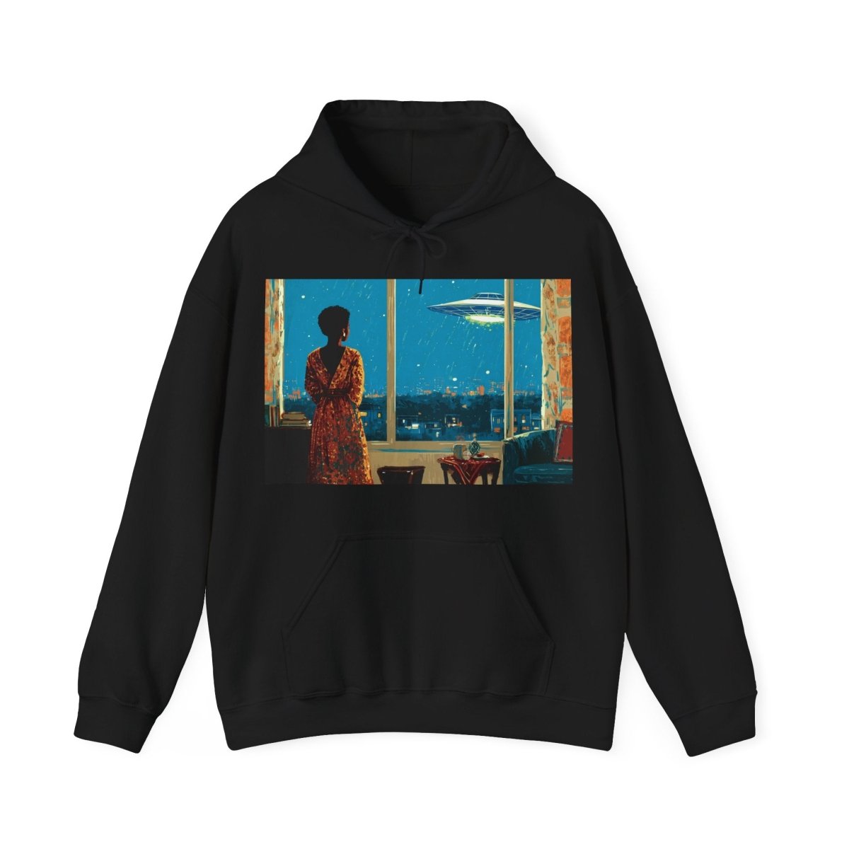 Cosmic Signal Hoodie - Afrocentric Art by The Trini Gee