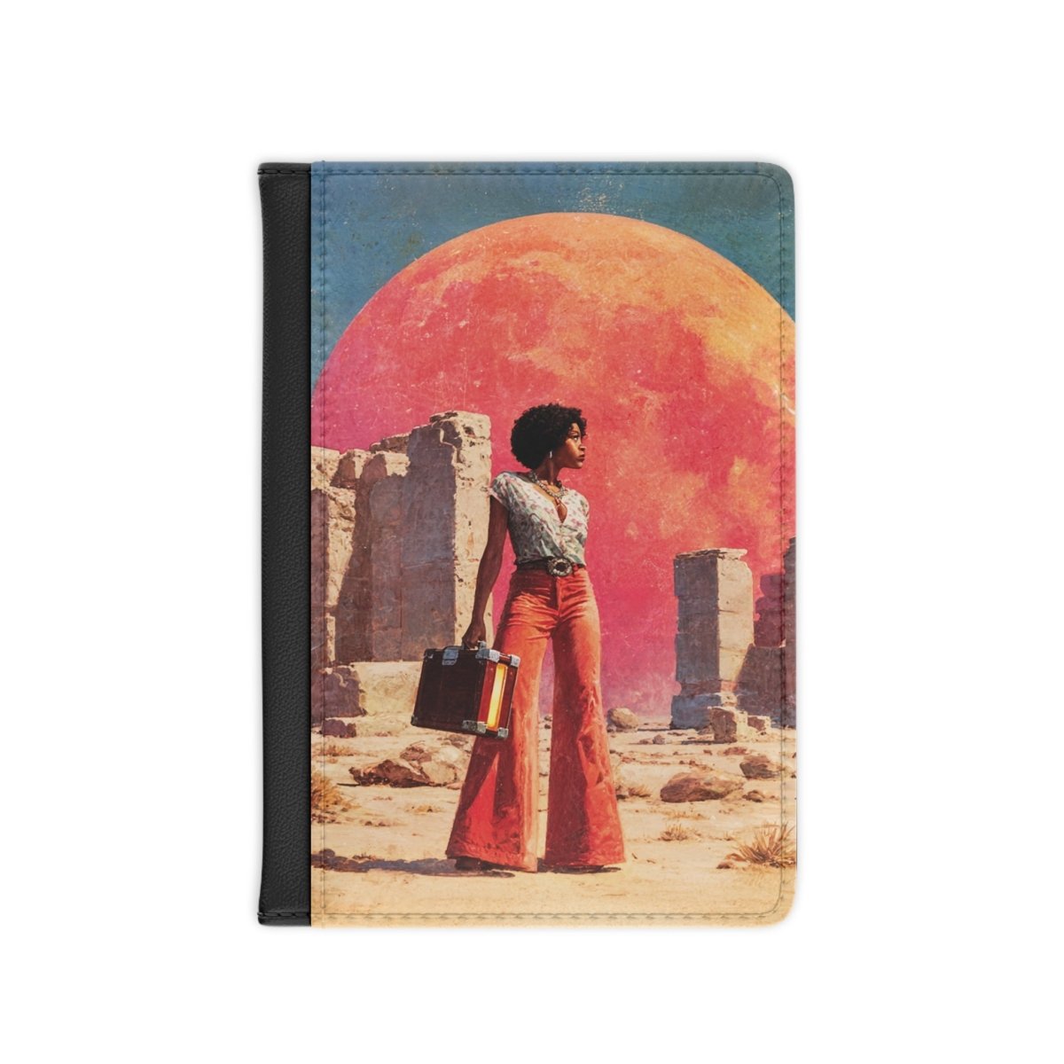 Cosmic Travel Passport Cover - Afrocentric Art by The Trini Gee