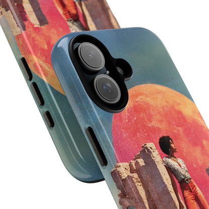 Cosmic Traveler Phone Case - Afrocentric Art by The Trini Gee