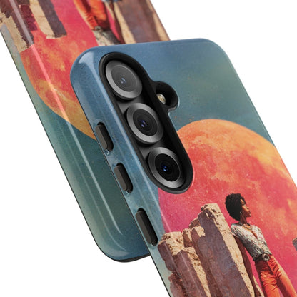 Cosmic Traveler Phone Case - Afrocentric Art by The Trini Gee