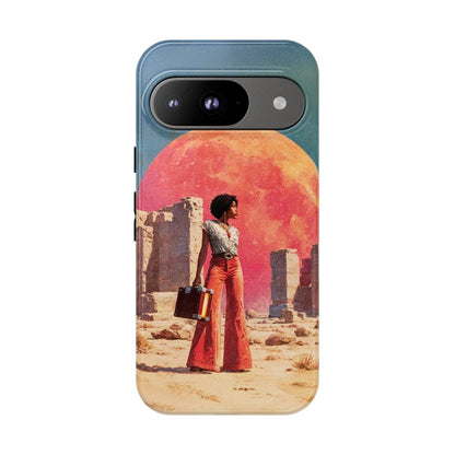 Cosmic Traveler Phone Case - Afrocentric Art by The Trini Gee