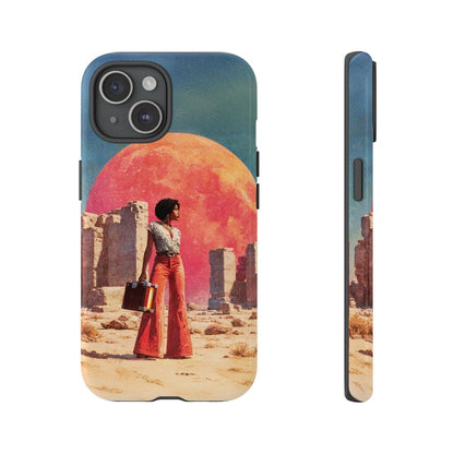 Cosmic Traveler Phone Case - Afrocentric Art by The Trini Gee