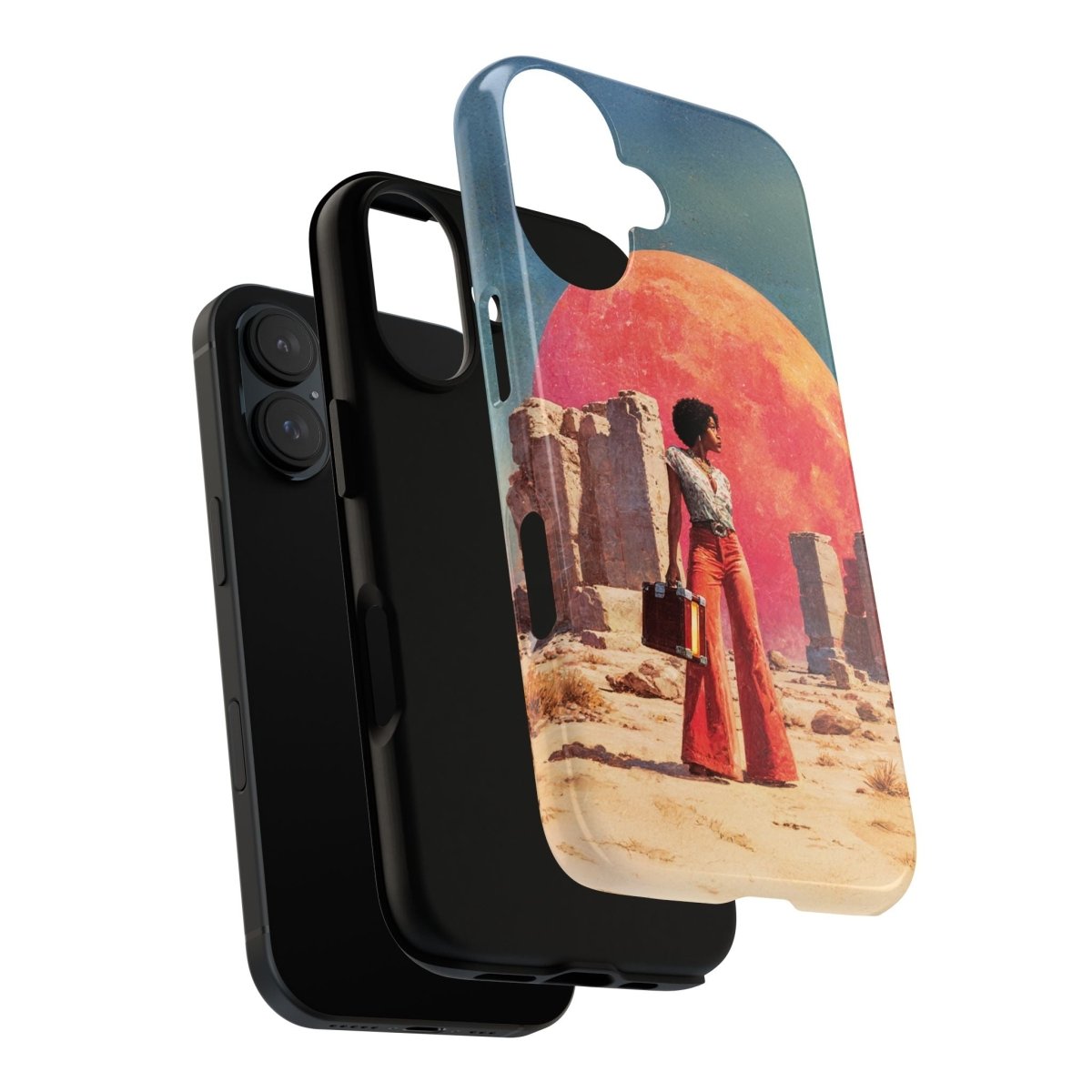Cosmic Traveler Phone Case - Afrocentric Art by The Trini Gee