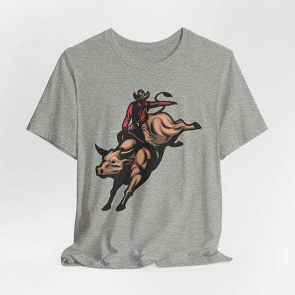 Cowboy Bull Ride Shirt - Afrocentric Art by The Trini Gee